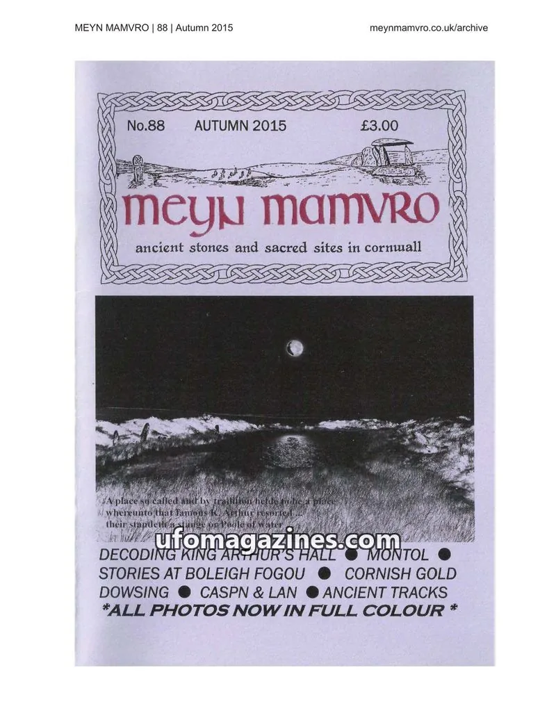 Cover of Meyn Mamvro issue 88: Meyn Mamvro
