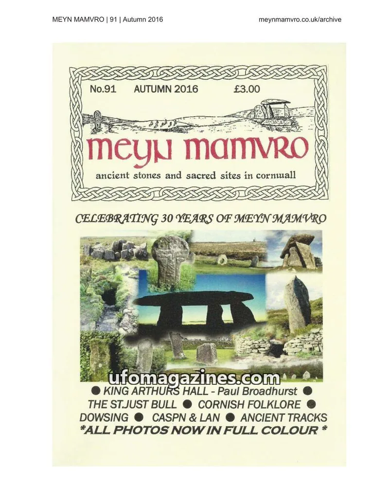 Cover of Meyn Mamvro issue 91: MEYN MAMVRO