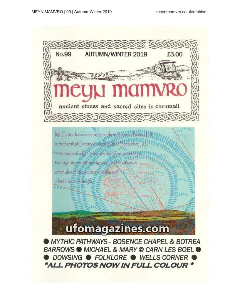 Cover of Meyn Mamvro Publications issue 99: Meyn Mamvro