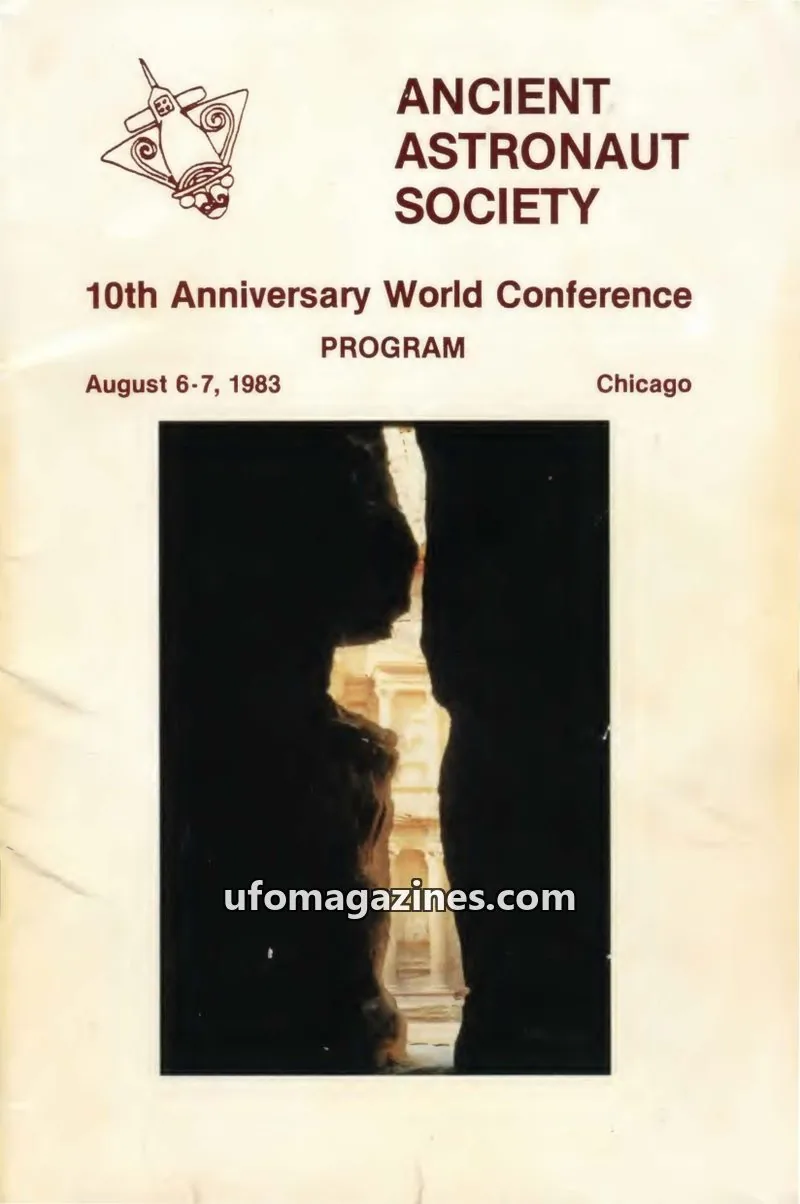 Cover of Ancient Astronaut Society issue 10th Anniversary World Conference PROGRAM: ANCIENT ASTRONAUT SOCIETY