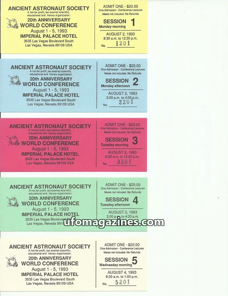 Cover of ANCIENT ASTRONAUT SOCIETY issue 20th Anniversary World Conference: ANCIENT ASTRONAUT SOCIETY