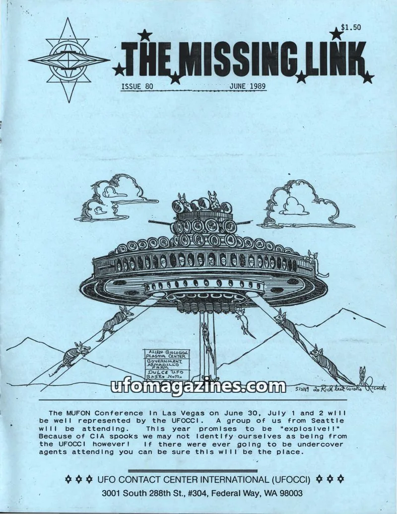 Cover of Missing Link (Aileen McGilton Garoutte) issue 80: THE MISSING LINK