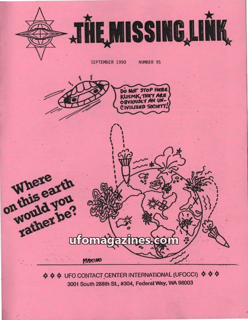 Cover of Missing Link (Aileen McGilton Garoutte) issue 95: THE MISSING LINK