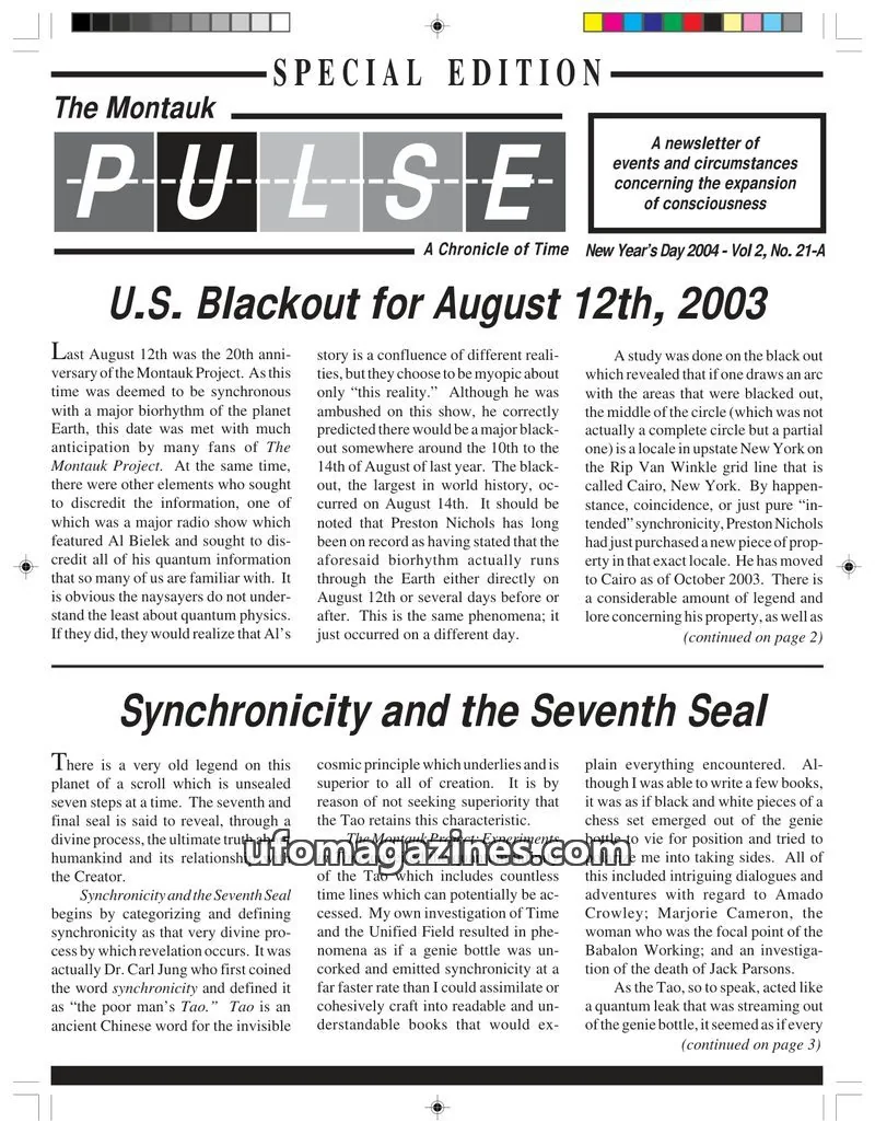 Cover of Montauk Pulse issue Vol 2, No. 21-A: The Montauk Pulse
