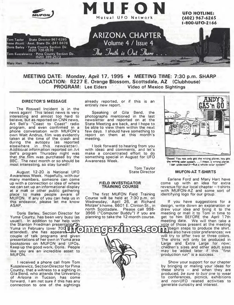 Cover of MUFON issue 4: MUFON