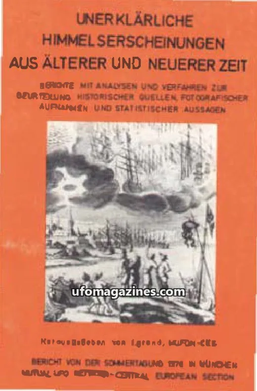 Cover of MUTUAL UFO NETWORK CENTRAL EUROPEAN SECTION (MUFON-CES) issue 1976: UNERKLÄRLICHE HIMMELSERSCHEINUNGEN AUS ÄLTERER UND NEUERER ZEIT