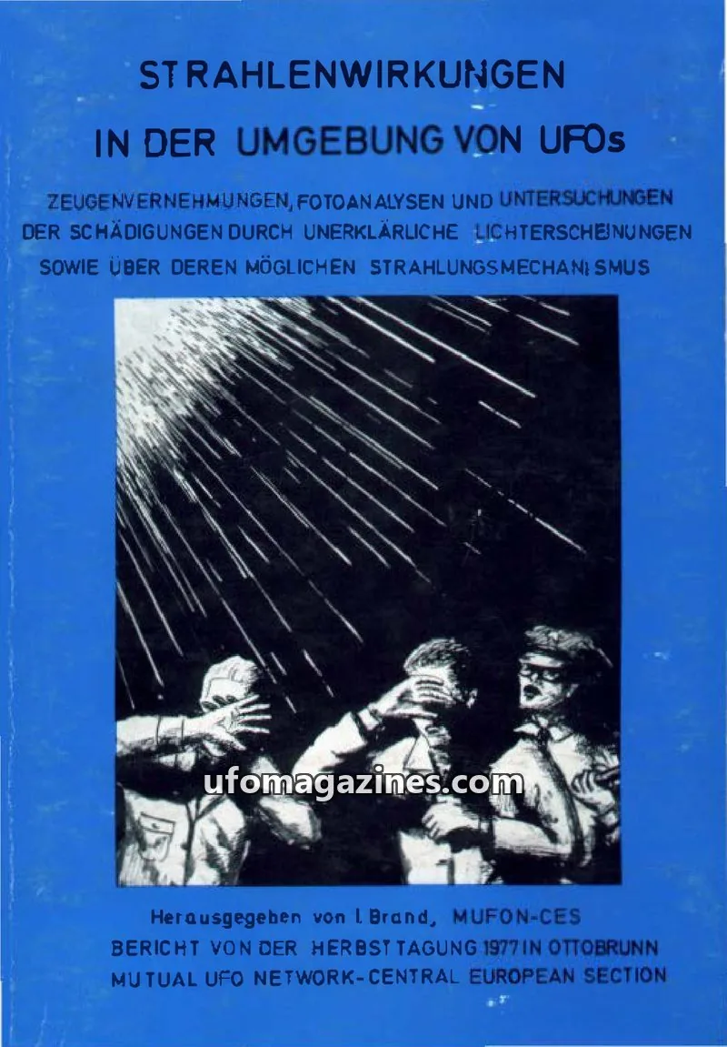 Cover of MUTUAL UFO NETWORK-CENTRAL EUROPEAN SECTION (MUFON-CES) issue 1977: STRAHLENWIRKUNGEN IN DER UMGEBUNG VON UFOS