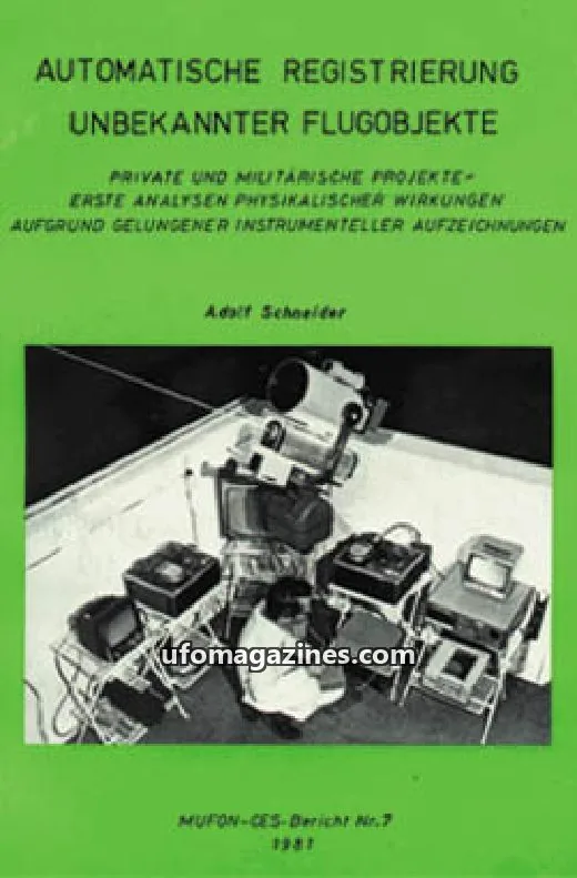 Cover of MUFON CES Berichte issue Nr. 7: AUTOMATISCHE REGISTRIERUNG UNBEKANNTER FLUGOBJEKTE