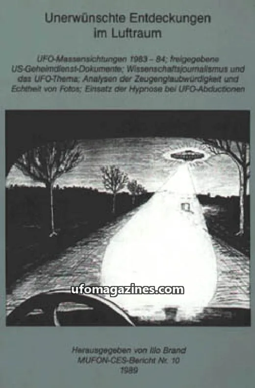 Cover of MUFON CES Berichte issue Nr. 10: Unerwünschte Entdeckungen im Luftraum