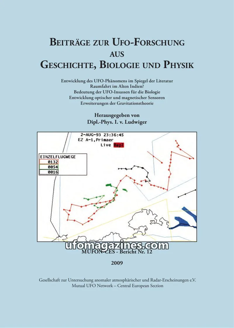 Cover of MUFON CES Berichte issue Bericht Nr. 12: Beiträge zur UFO-Forschung aus Geschichte, Biologie und Physik