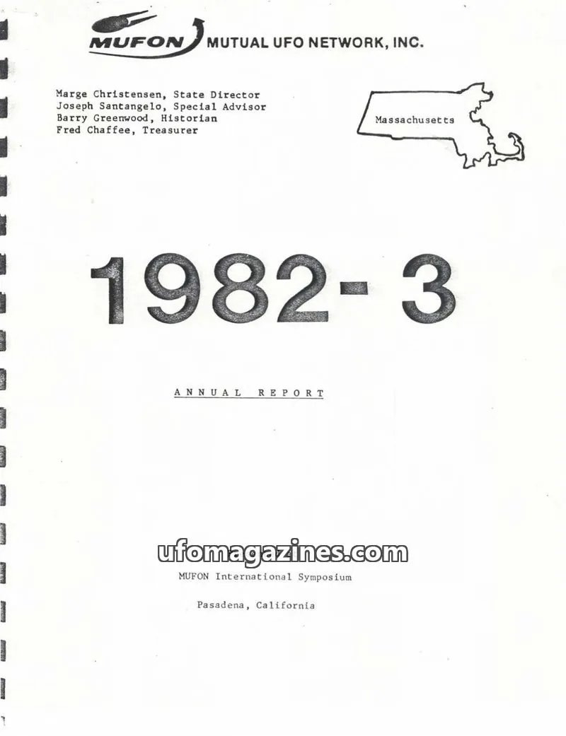 Cover of MUFON MUTUAL UFO NETWORK, INC. issue 1982-3: MUFON MUTUAL UFO NETWORK, INC.