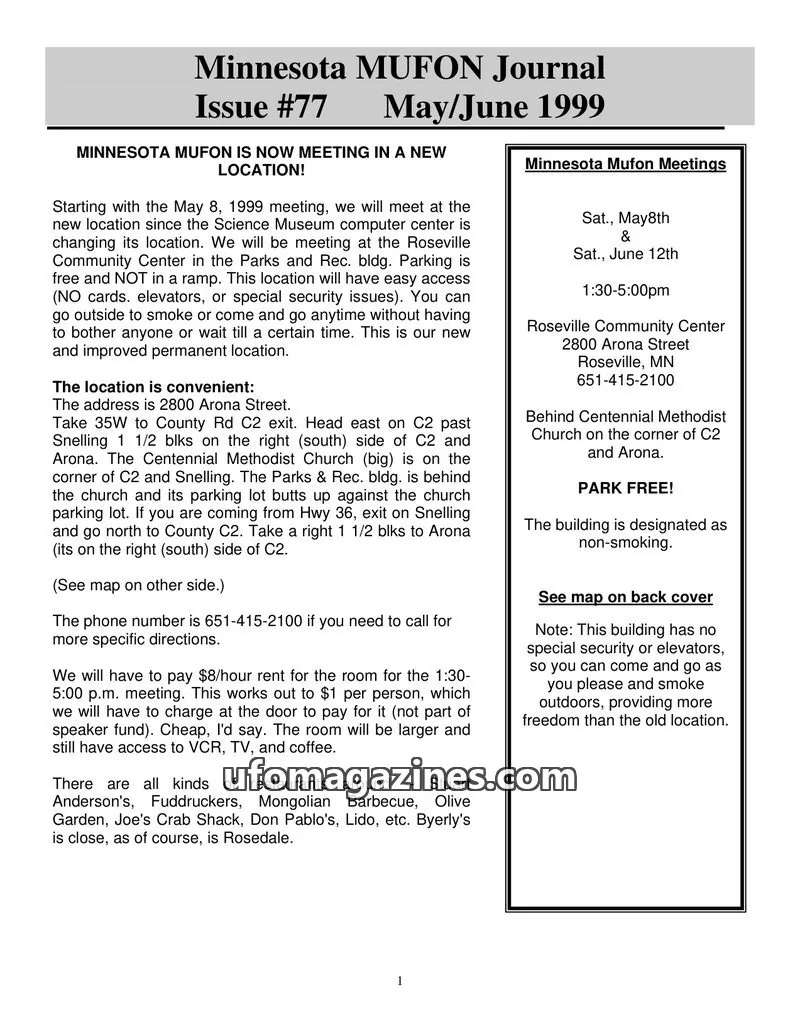 Cover of MUFON issue #77: Minnesota MUFON Journal