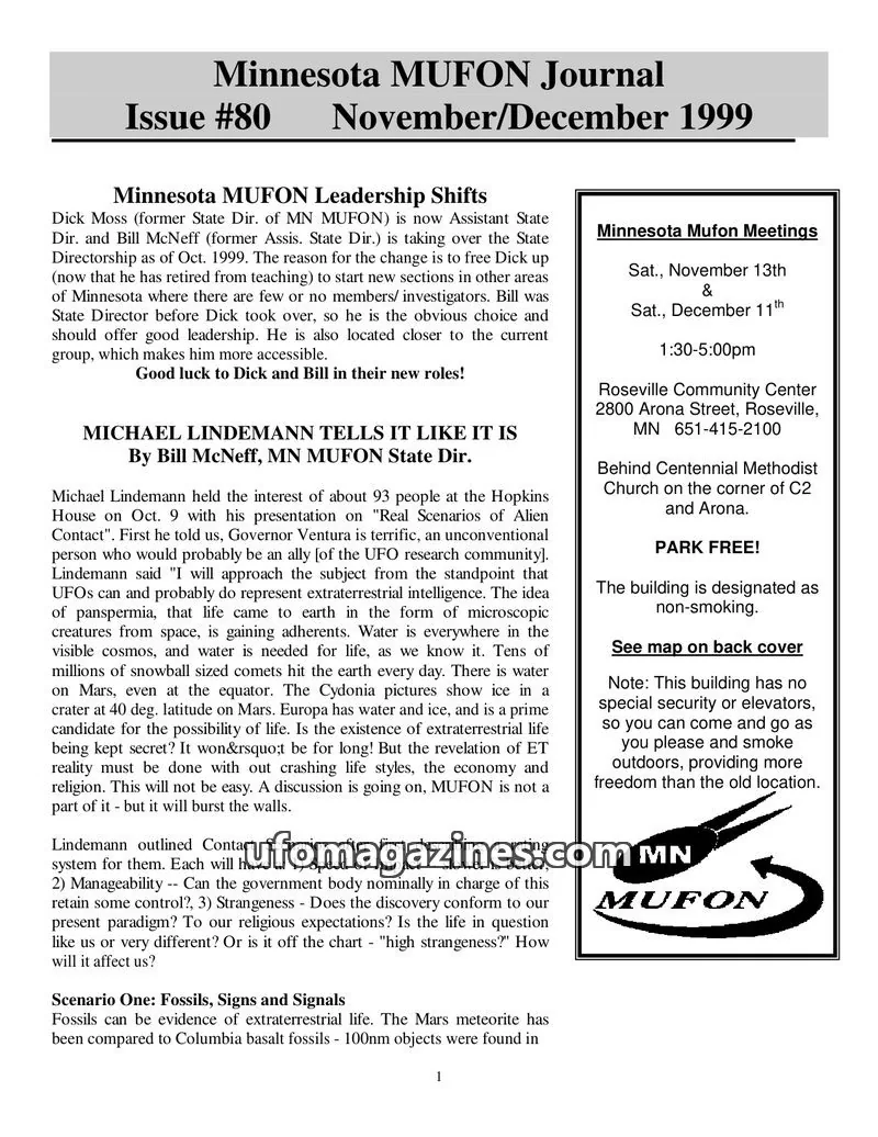 Cover of MUFON issue #80: Minnesota MUFON Journal