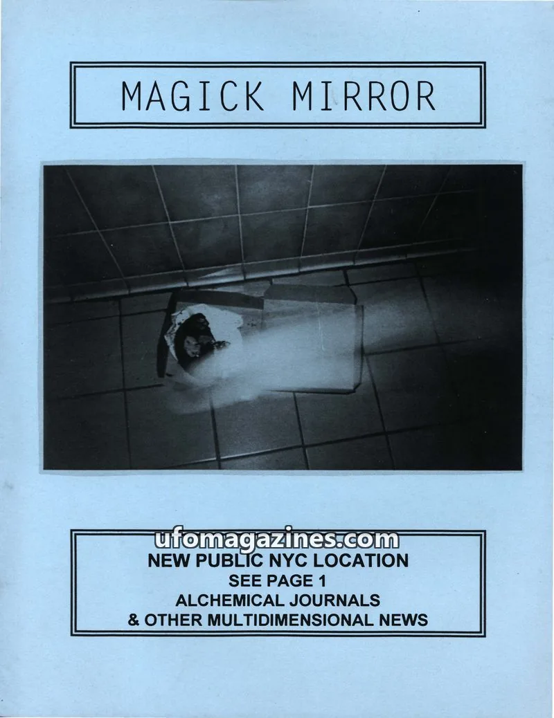 Cover of MUFON New York City (Magick Mirror) issue SPRING 1996: MAGICK MIRROR