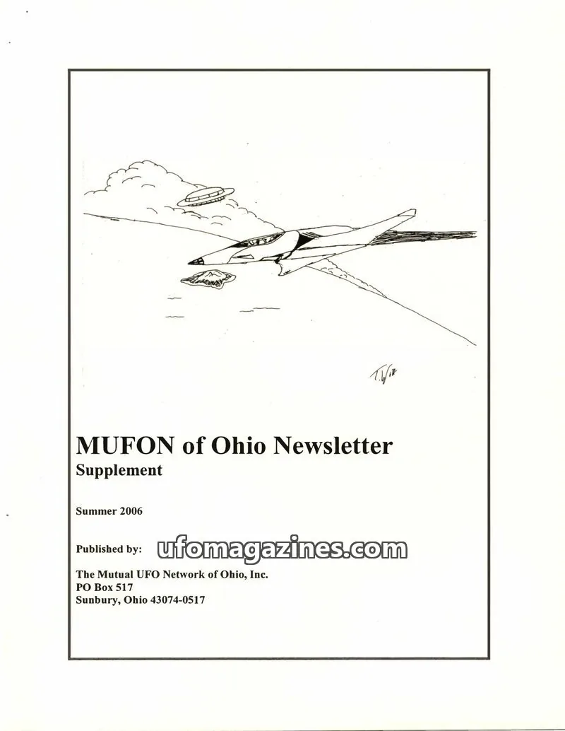 Cover of The Mutual UFO Network of Ohio, Inc. issue Summer 2006: MUFON of Ohio Newsletter Supplement