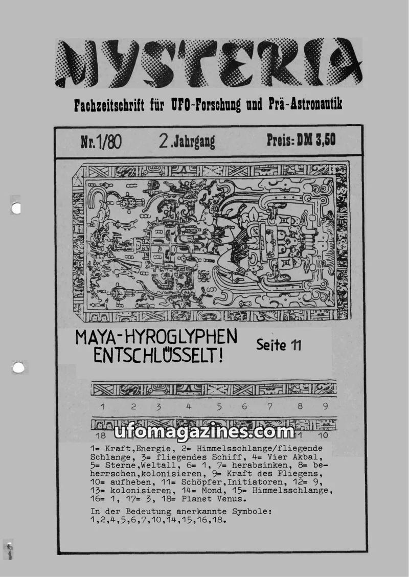 Cover of MYSTERIA issue 1/80: MYSTERIA
