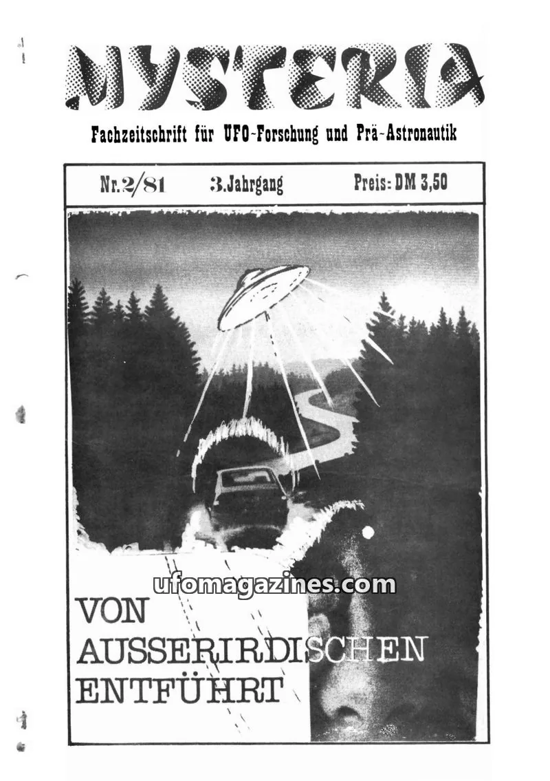 Cover of Mysteria (Axel Ertelt) issue Nr.2/81: MYSTERIA
