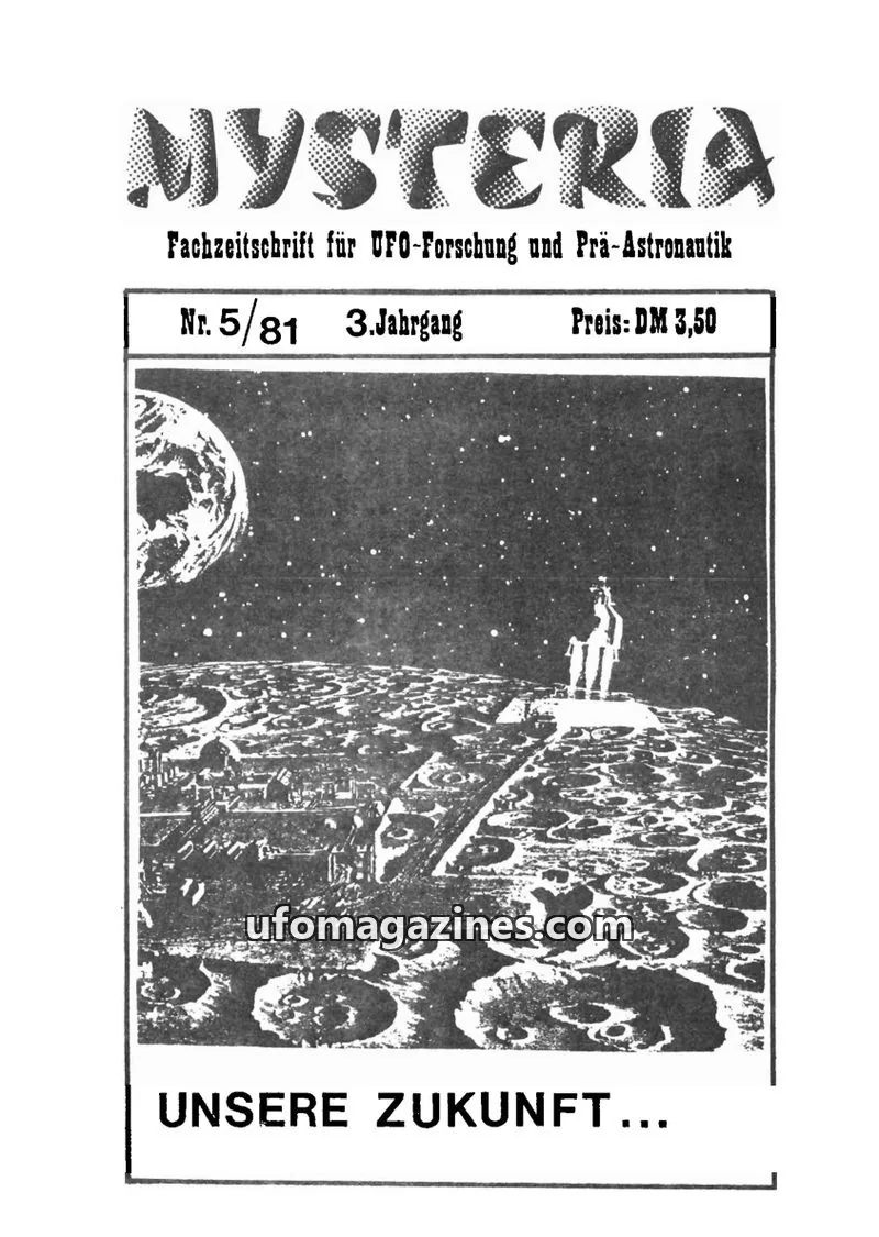 Cover of Mysteria (Axel Ertelt) issue 5/81: MYSTERIA