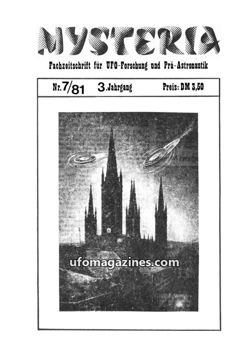 Cover of Mysteria (Axel Ertelt) issue 7/81: MYSTERIA