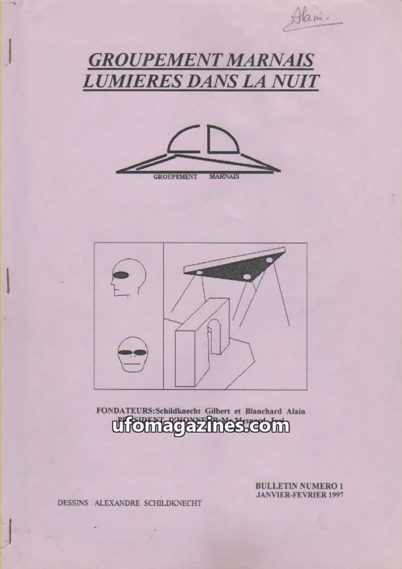 Cover of GROUPEMENT MARNAIS DE LUMIERES DANS LA NUIT issue 1: GROUPEMENT MARNAIS LUMIERES DANS LA NUIT