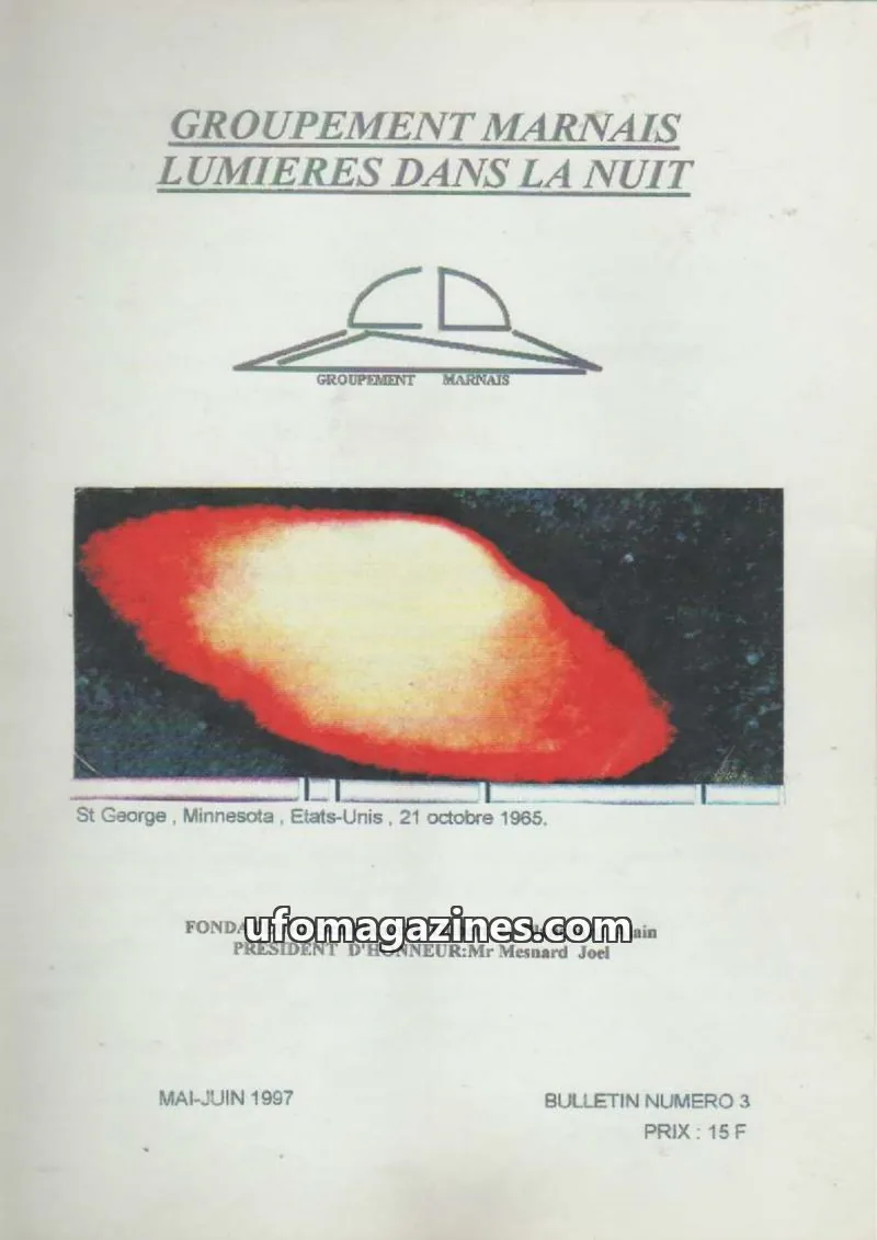 Cover of Mysterieux Objets Celestes (GMLDLN) issue N°34: Phénoména