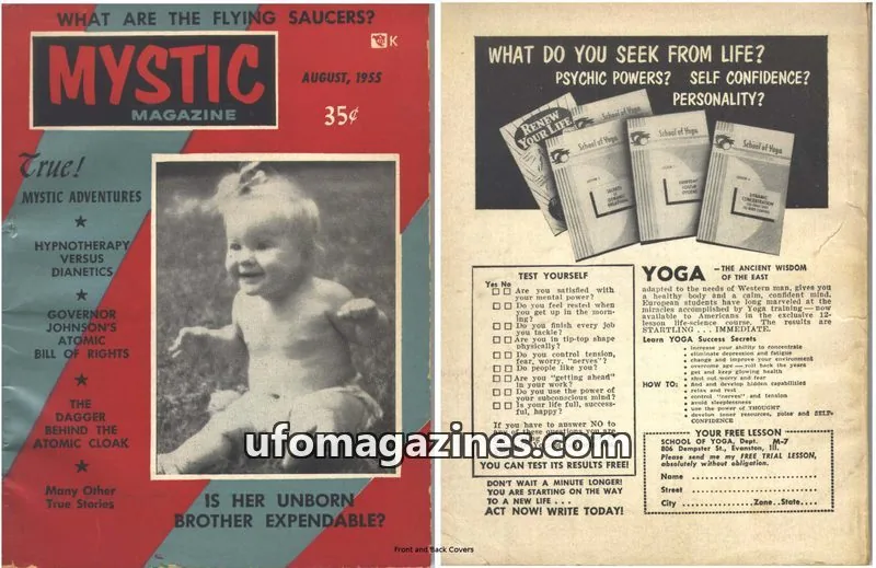 Cover of Palmer Publications, Inc. issue No. 11: MYSTIC MAGAZINE