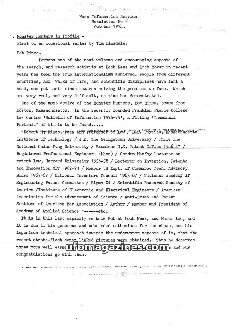 Cover of Ness Information Service issue No 5: Ness Information Service