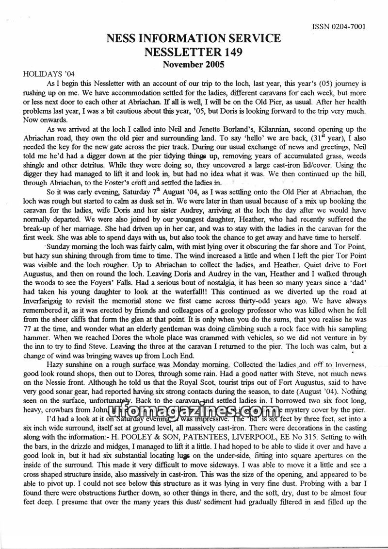 Cover of Nessletter - No 149 - 2005 