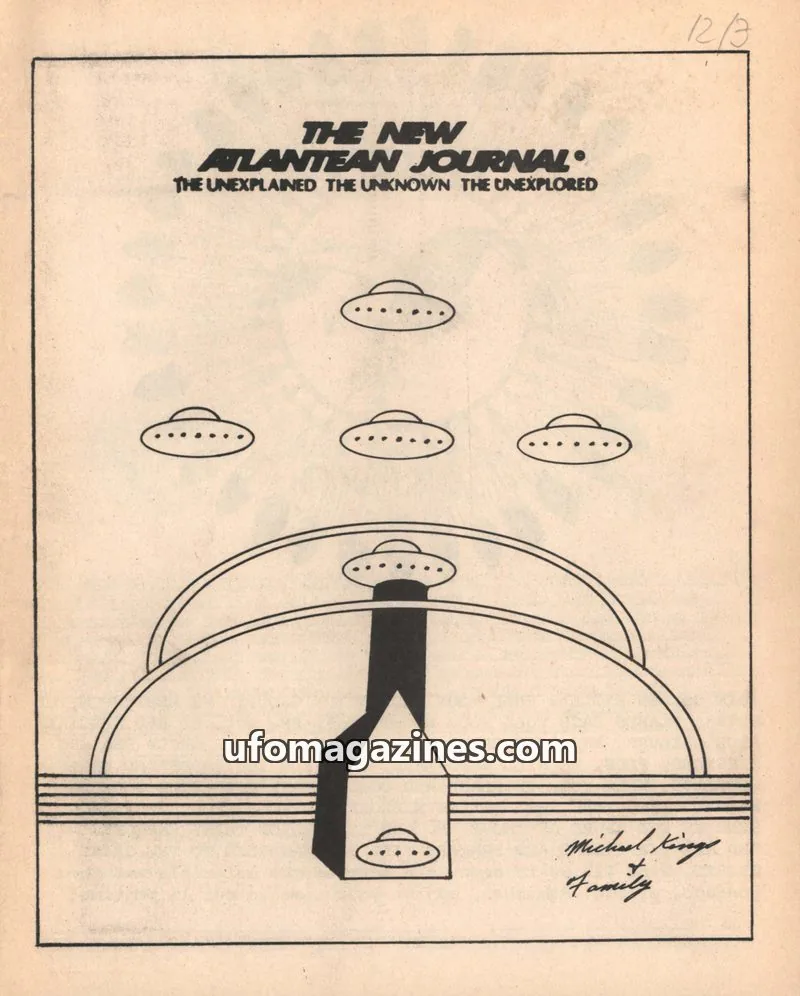 Cover of THE NEW ATLANTEAN RESEARCH SOCIETY issue #3: THE NEW ATLANTEAN JOURNAL