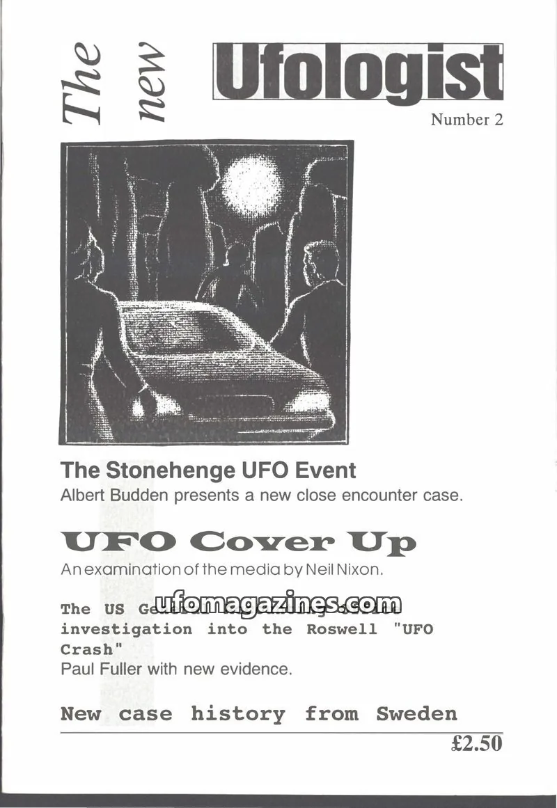 Cover of New Ufologist (Fuller and Randles et al) issue 2: The New Ufologist