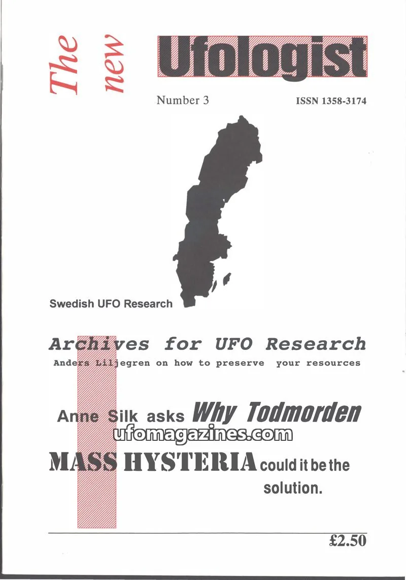 Cover of New Ufologist (Fuller and Randles et al) issue 3: The new Ufologist