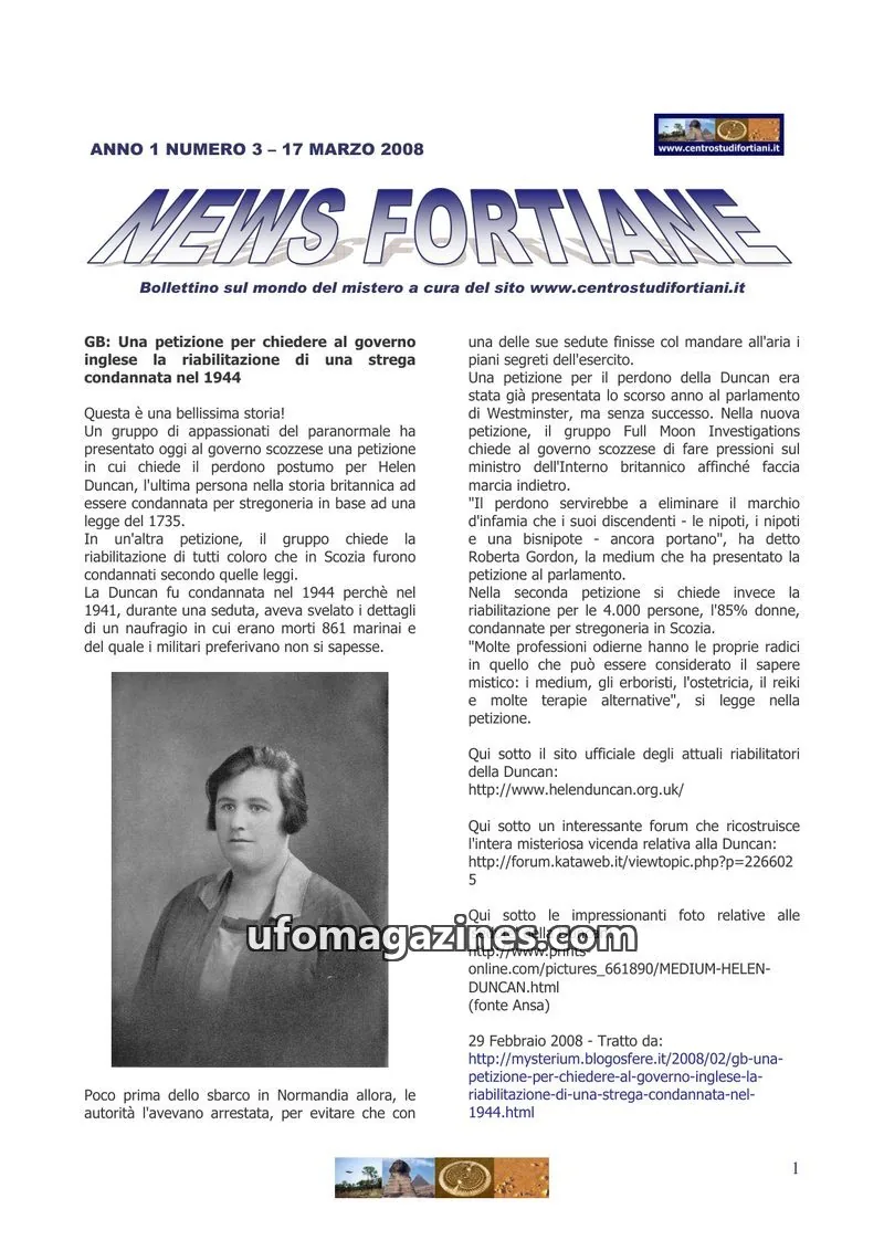 Cover of News Fortiane (Centro Studi Fortiani) issue 3: NEWS FORTIANE