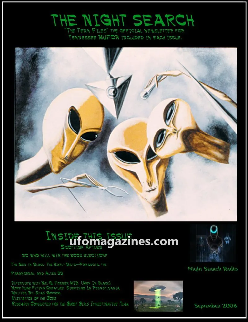 Cover of Night Search (Eddie Middleton) issue September 2008: THE NIGHT SEARCH