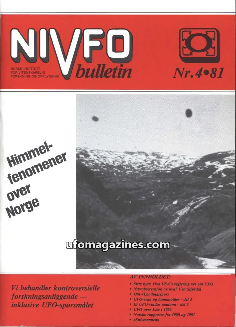Cover of NIVFO issue 4: NIVFO bulletin