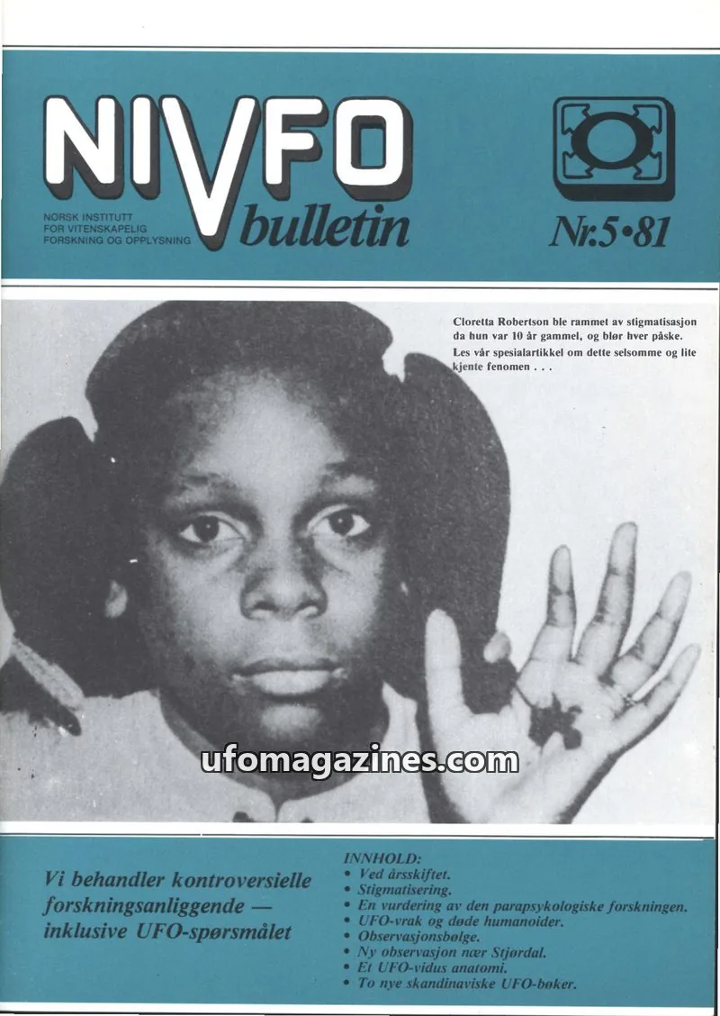Cover of NIVFO-Bulletin issue 5: NIVFO bulletin