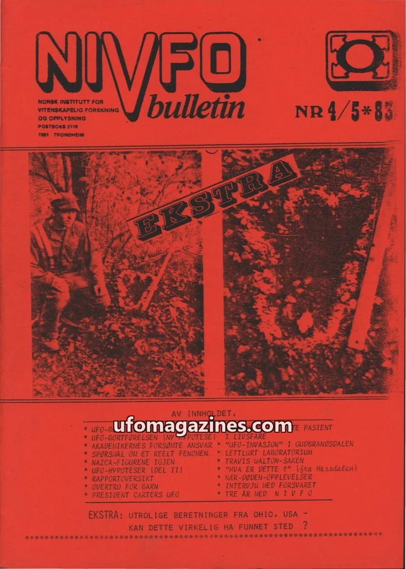 Cover of NIVFO issue NR 4/5: NIVFO bulletin