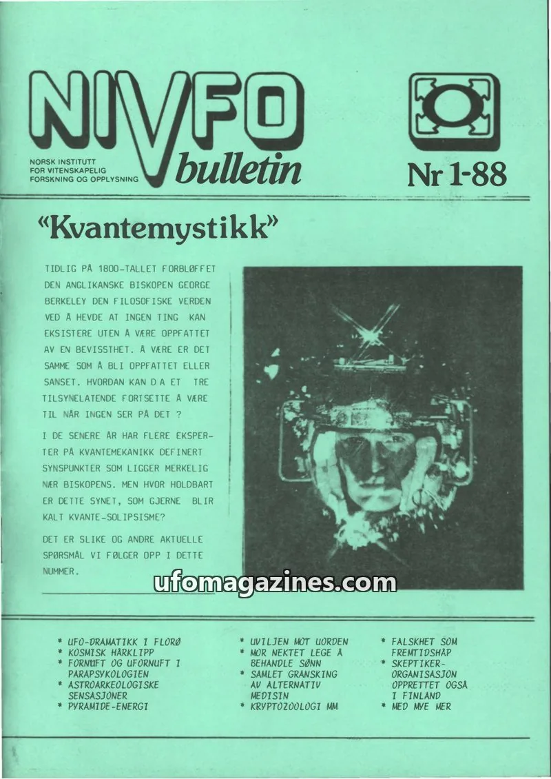 Cover of NIVFO-Bulletin issue 1-88: NIVFO bulletin
