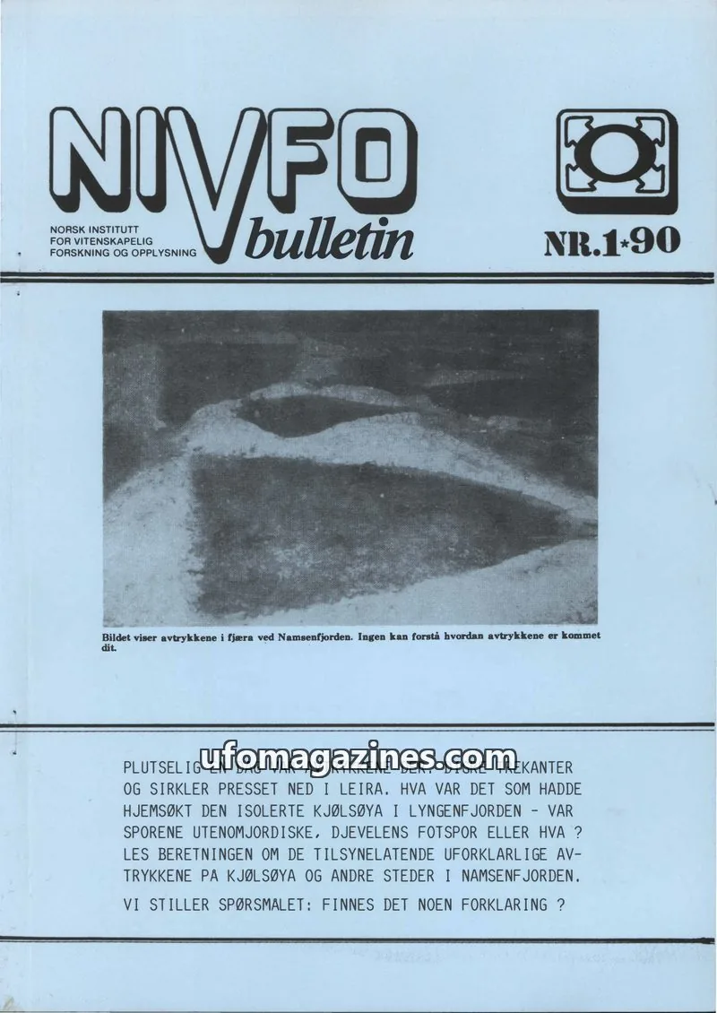 Cover of NIVFO-Bulletin issue 1/1990: NIVFO bulletin