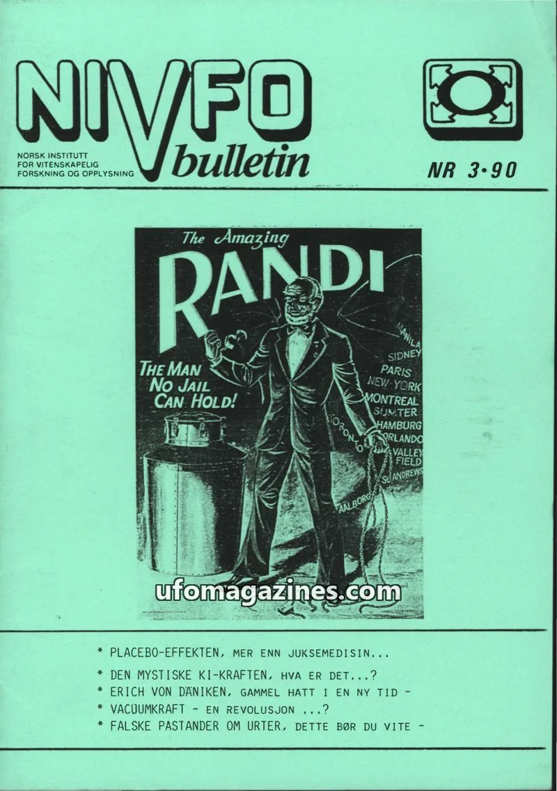 Cover of NIVFO-Bulletin issue 3/1990: NIVFO bulletin
