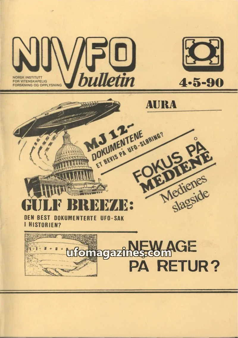Cover of NIVFO issue 4-5/1990: NIVFO bulletin