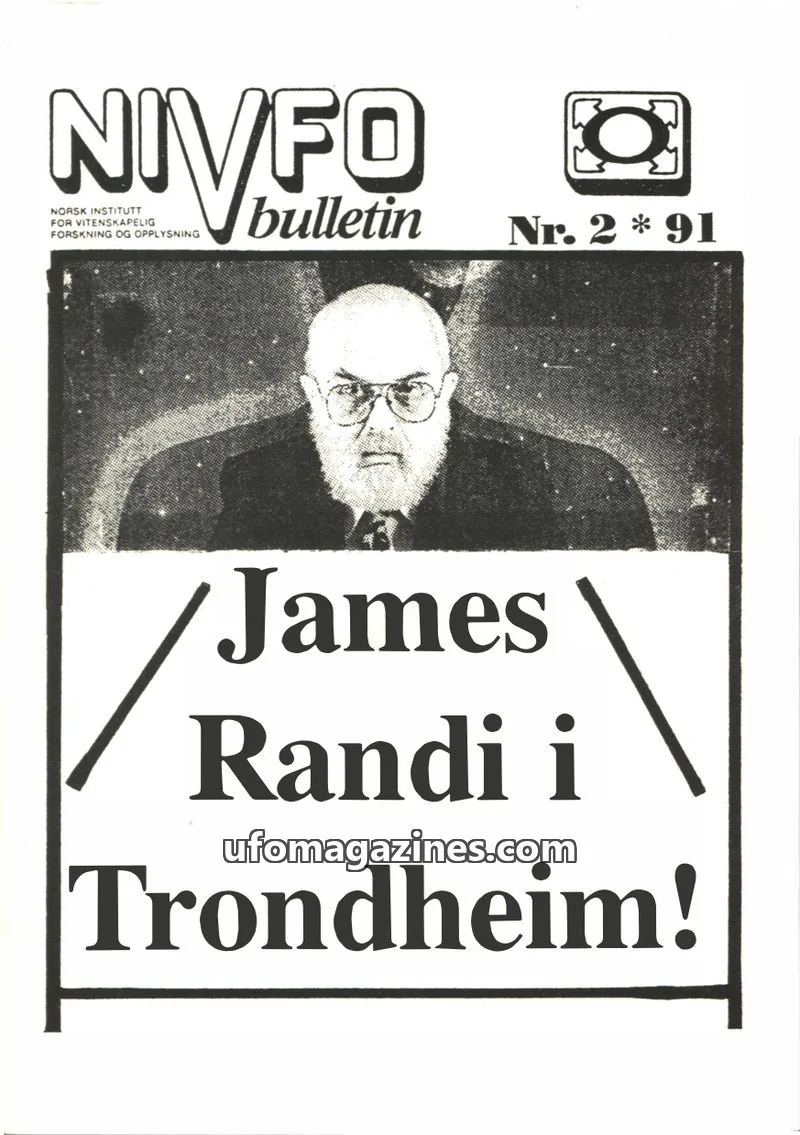 Cover of NIVFO-Bulletin issue 2/1991: NIVFO bulletin