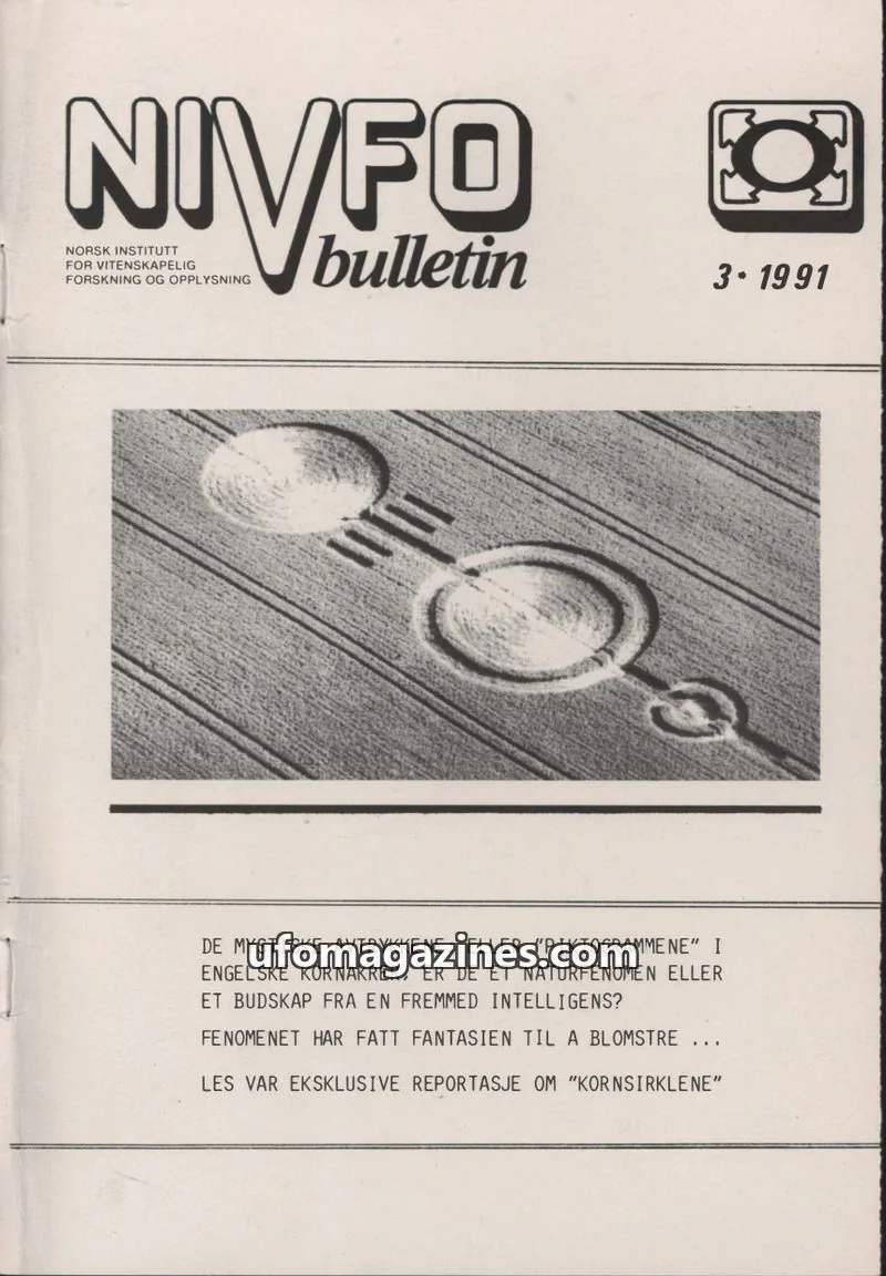 Cover of NIVFO-Bulletin issue 3/1991: NIVFO bulletin