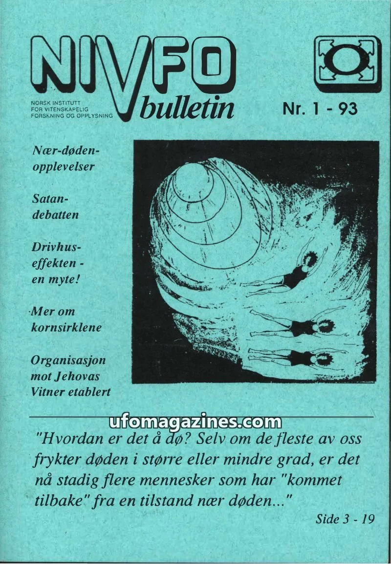 Cover of NIVFO issue 1 - 93: NIVFO bulletin