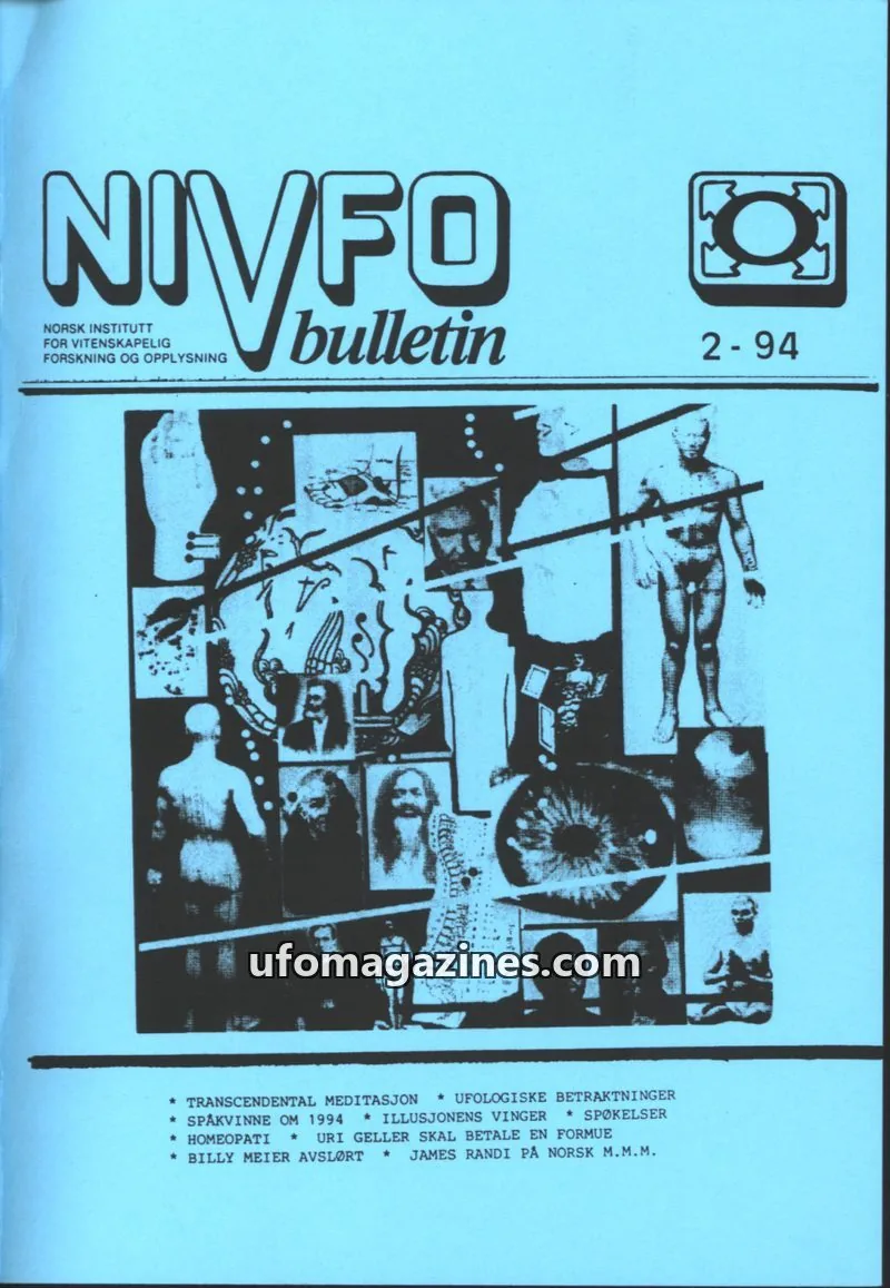 Cover of NIVFO issue 2/1994: NIVFO bulletin