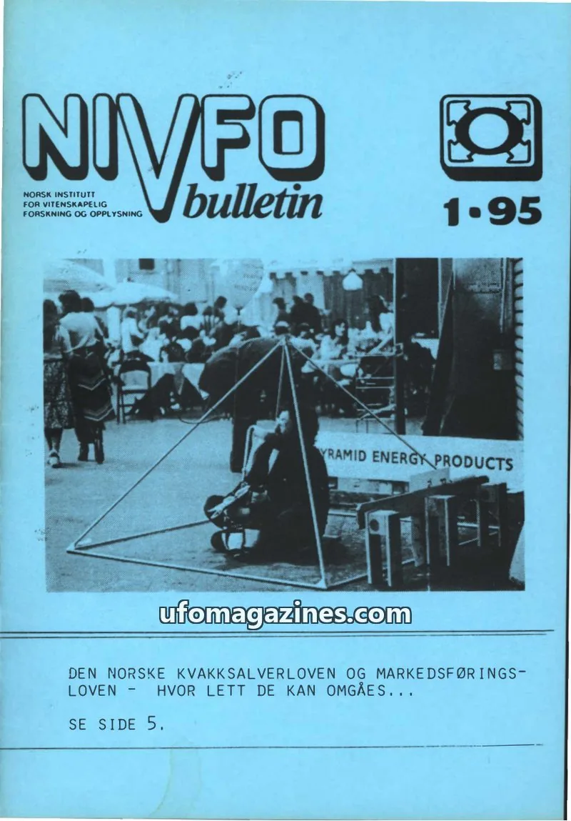Cover of NIVFO-Bulletin issue 1-95: NIVFO bulletin