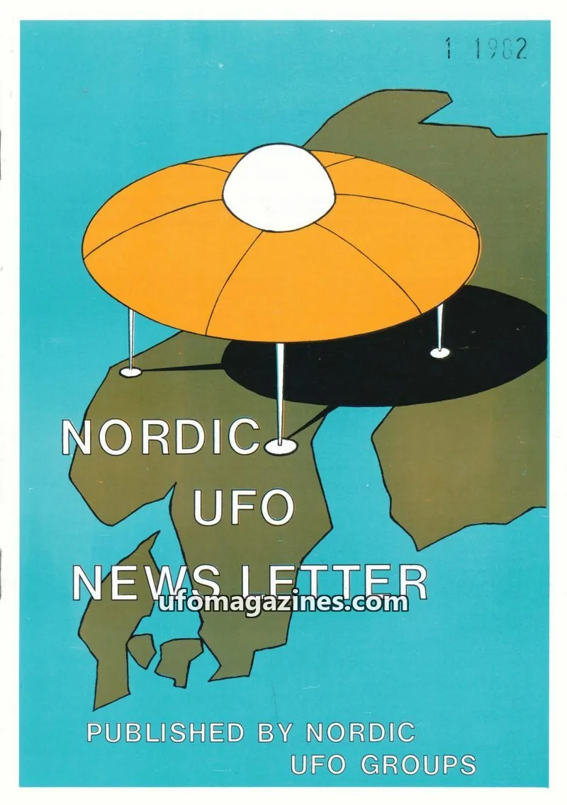 Cover of NORDIC UFO GROUPS issue 1 1982: NORDIC UFO NEWS LETTER