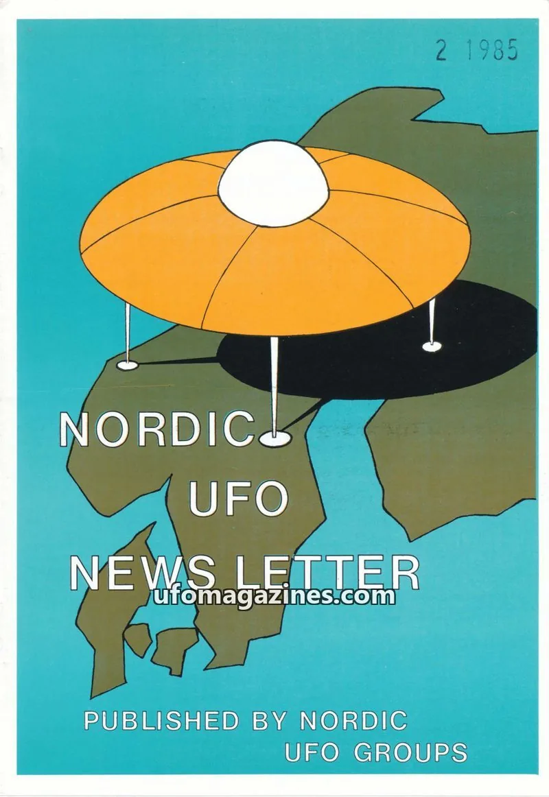Cover of Nordic UFO Groups issue 2 1985: NORDIC UFO NEWS LETTER