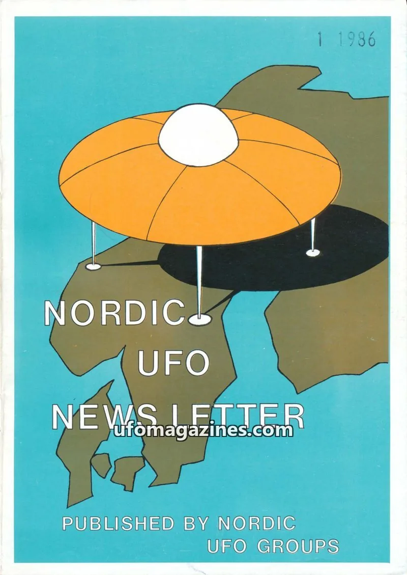 Cover of NORDIC UFO GROUPS issue 1 1986: NORDIC UFO NEWSLETTER