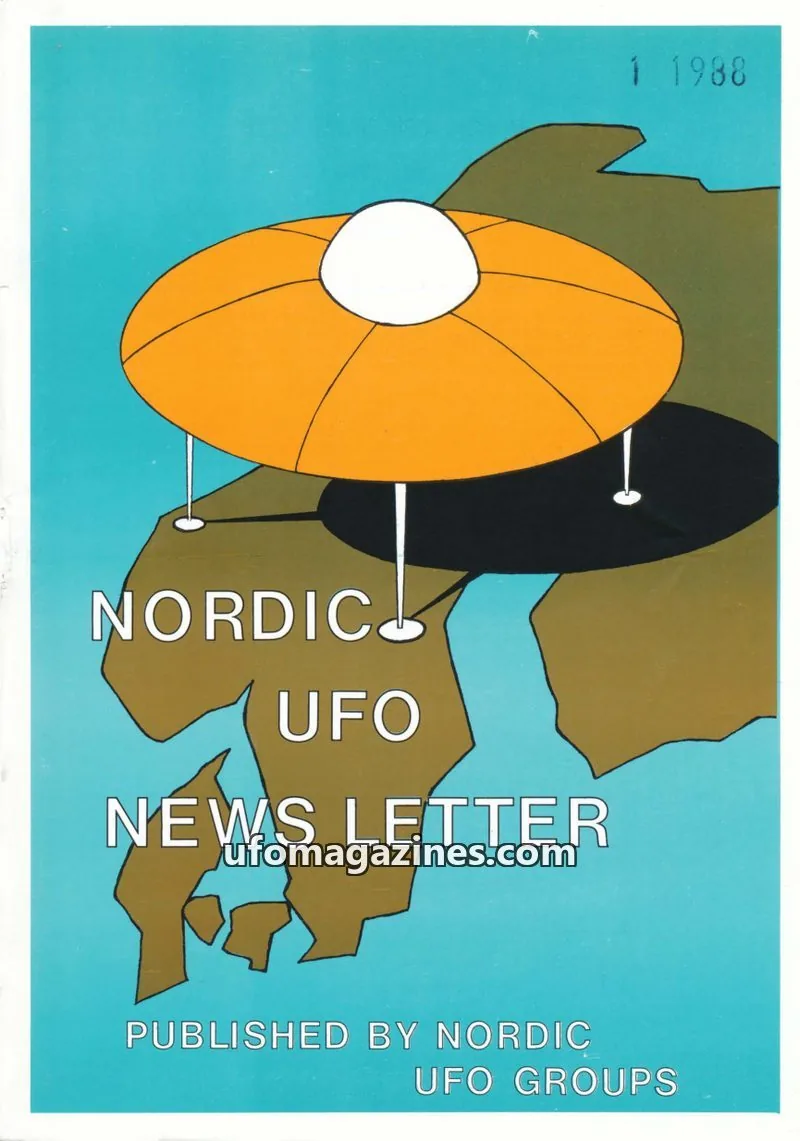 Cover of Nordic UFO Groups issue 1 1988: NORDIC UFO NEWSLETTER