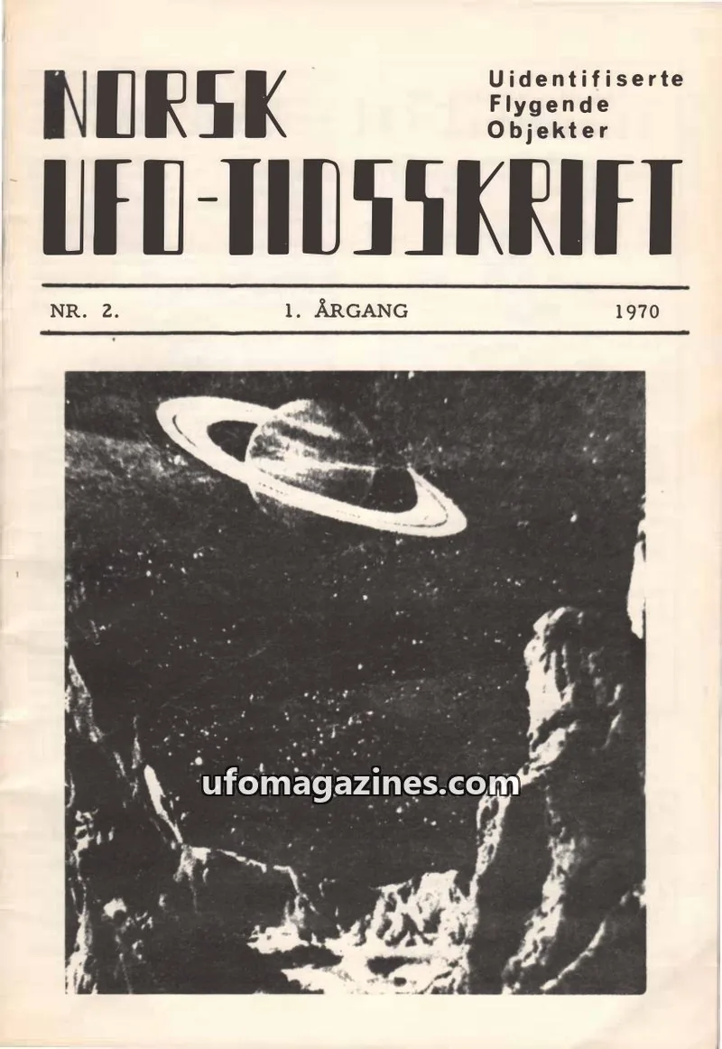 Cover of Norsk UFO-Tidsskrift issue NR. 2.: NORSK UFO-TIDSSKRIFT